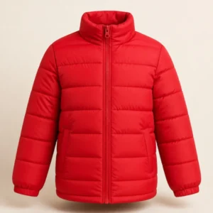 Kids Red Quilted Padding Jacket - theclosetbd.com