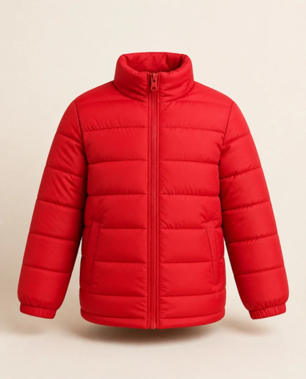 Kids Red Quilted Padding Jacket - theclosetbd.com