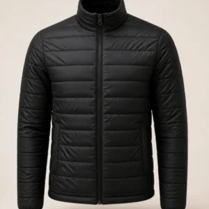 Men Black Lightweight Padded Jacket - theclosetbd.com