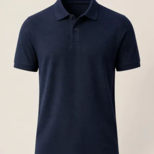 Men Navy Pique Polo Shirt - theclosetbd.com
