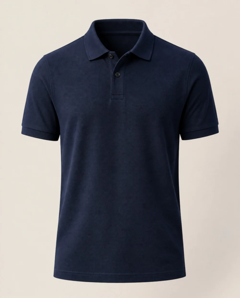Men Navy Pique Polo Shirt - theclosetbd.com