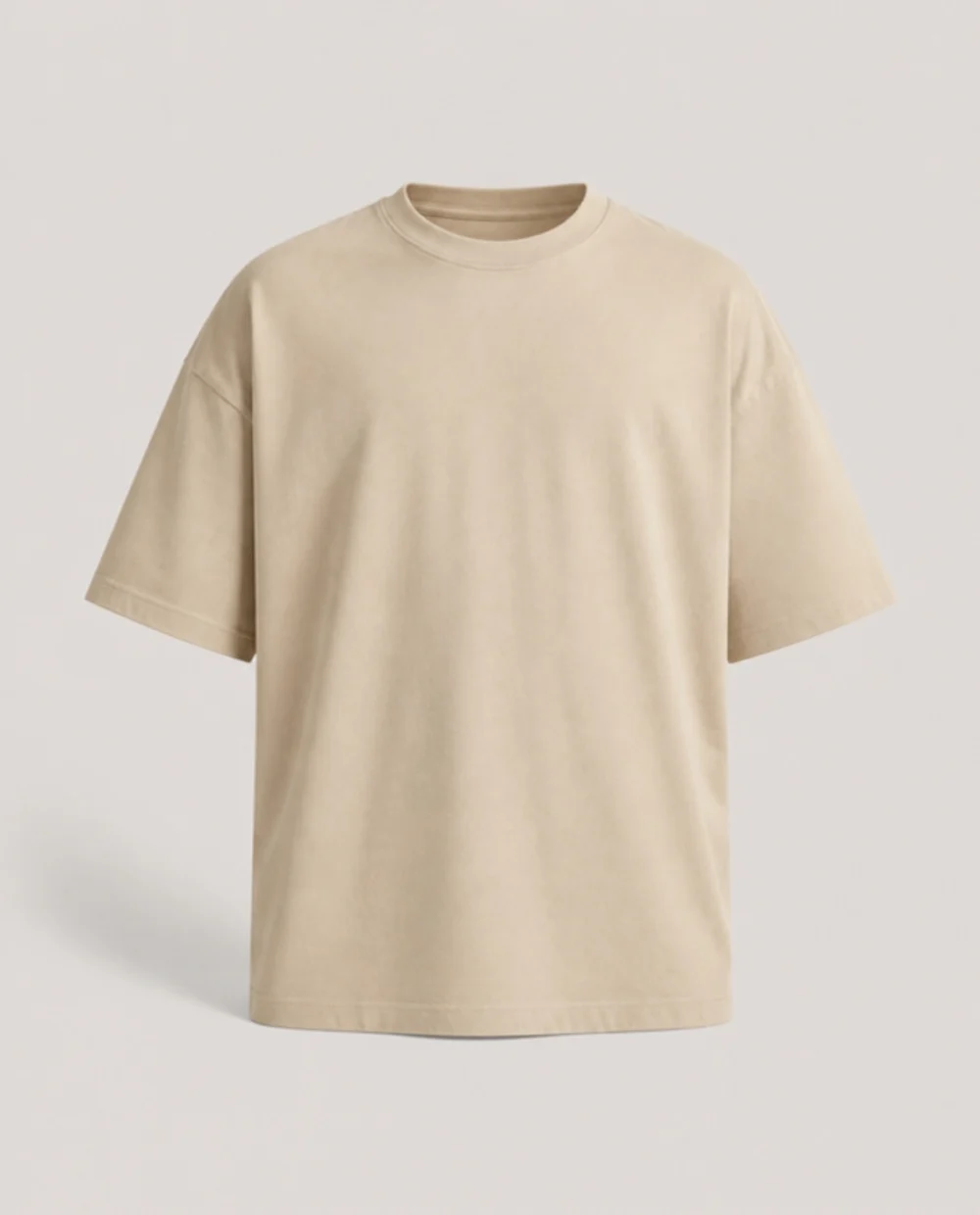 Men Sand Oversized Drop Shoulder T-Shirt - theclosetbd.com